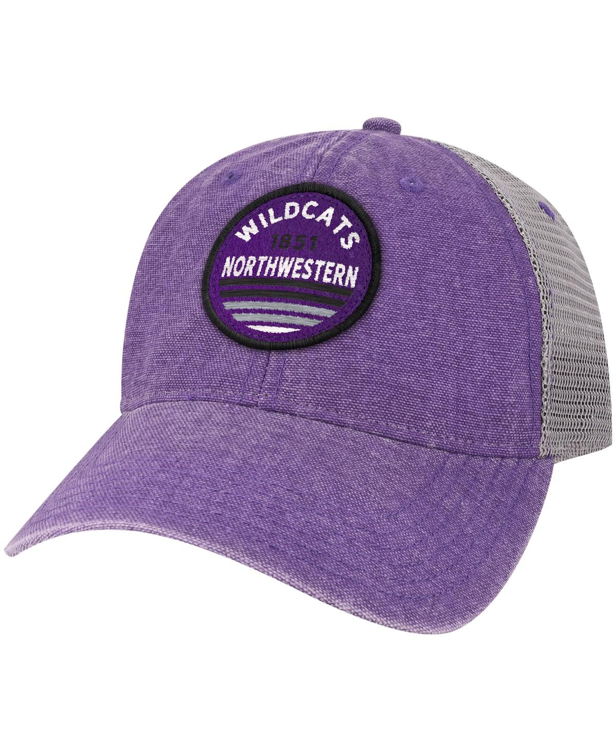 Men's Purple Northwestern Wildcats Sunset Dashboard Trucker Snapback Hat - Purple
