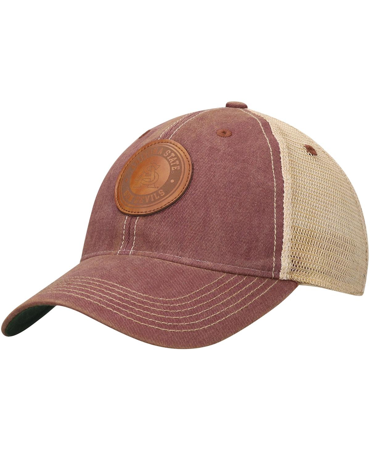 Shop Legacy Athletic Men's Maroon Arizona State Sun Devils Target Old Favorite Trucker Snapback Hat