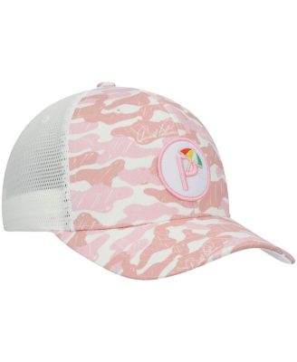 Men's Pink Arnold Palmer Invitational Camo P Snapback Hat