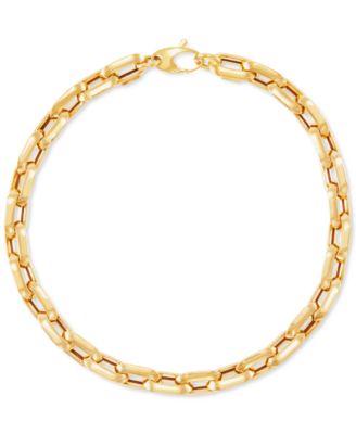 gold cable link bracelet