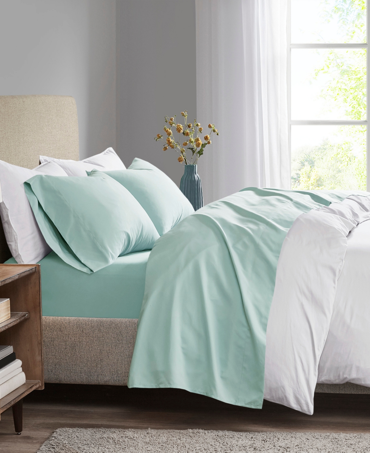 Madison Park 3M-Microcell Solid 4-Pc. Sheet Set, Queen