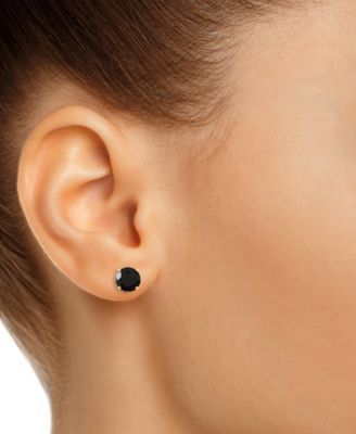 Labradorite Stud Earrings in 14k Gold (Also in Onyx)