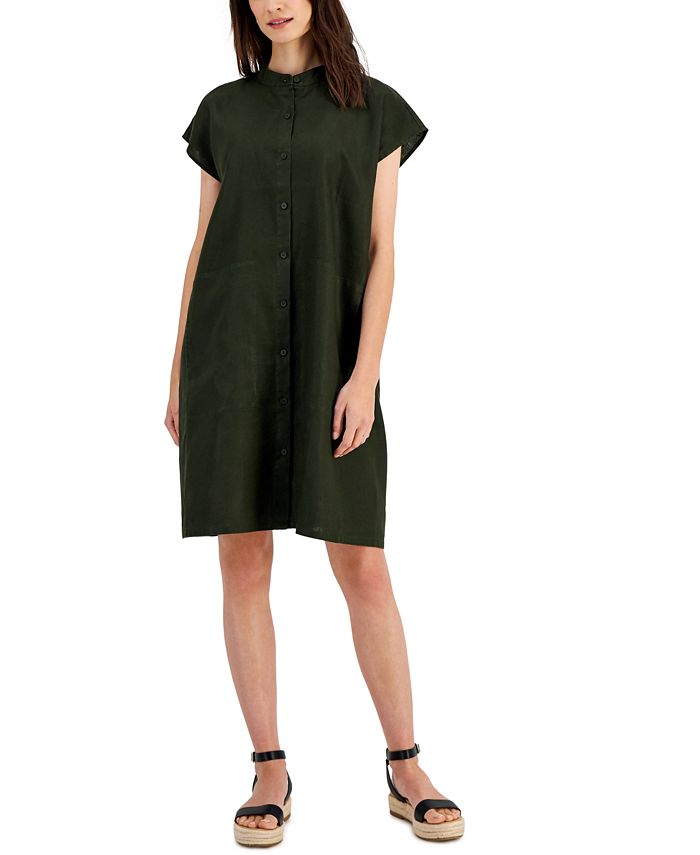 Eileen fisher cheap green dress