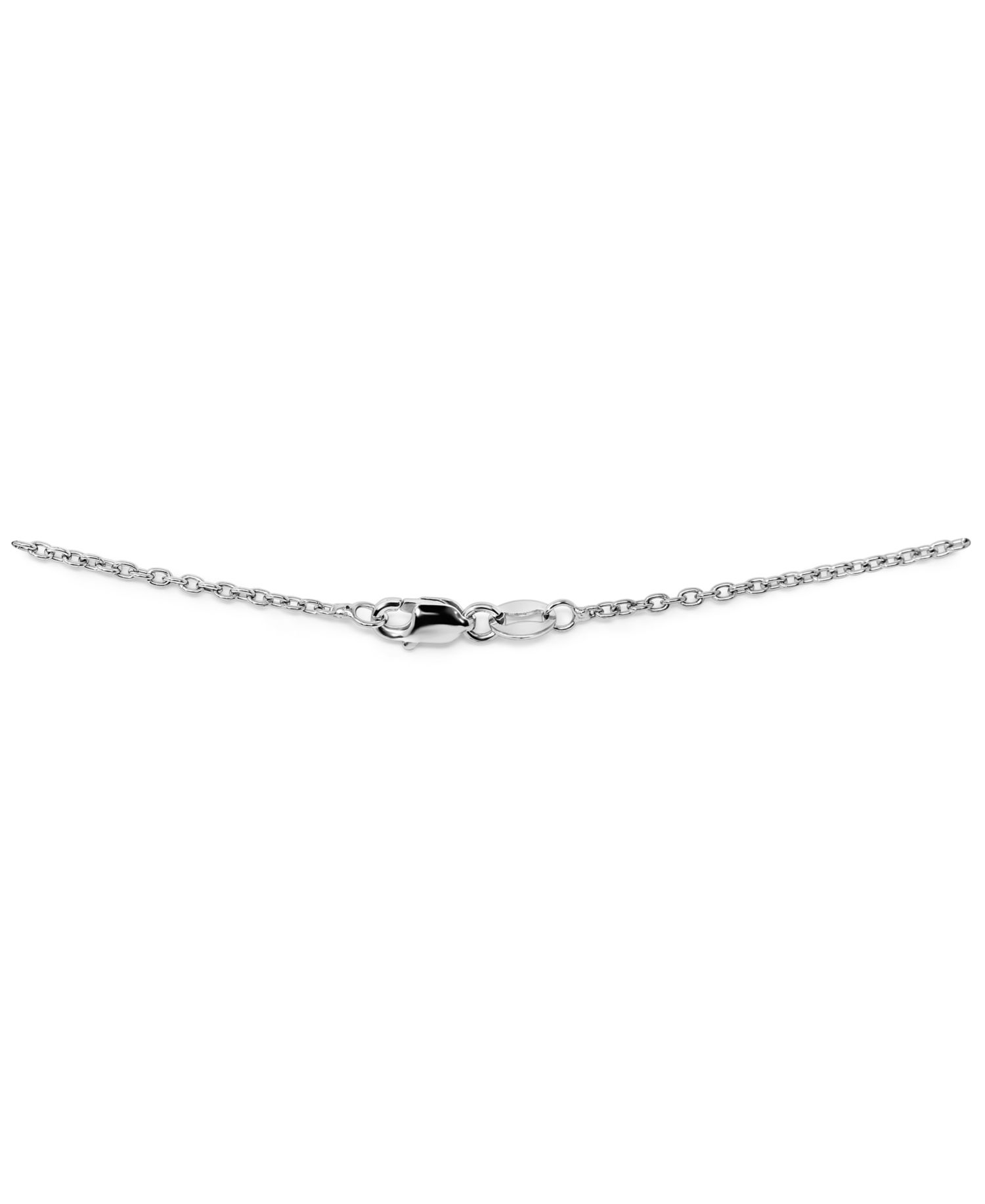 Blue Topaz Cushion Solitaire 18" Pendant Necklace (1-1/2 ct. t.w.) in Sterling Silver