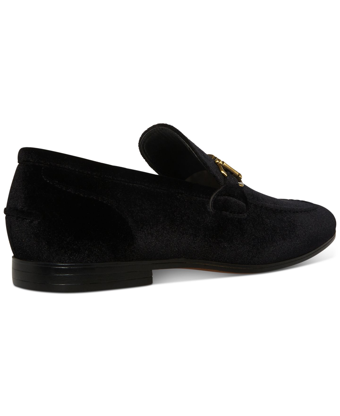 Мужские тапочки Steve Madden Morocco Velvet Smoking Slipper, цвет: Чёрный бархатный — фото 3