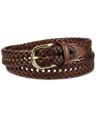 Club Room Men's Hand-Laced Braided Belt, Created for Macy's & Reviews ...