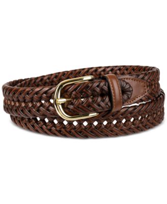 Club Room Men's Hand-Laced Braided Belt, Created for Macy's - Macy's