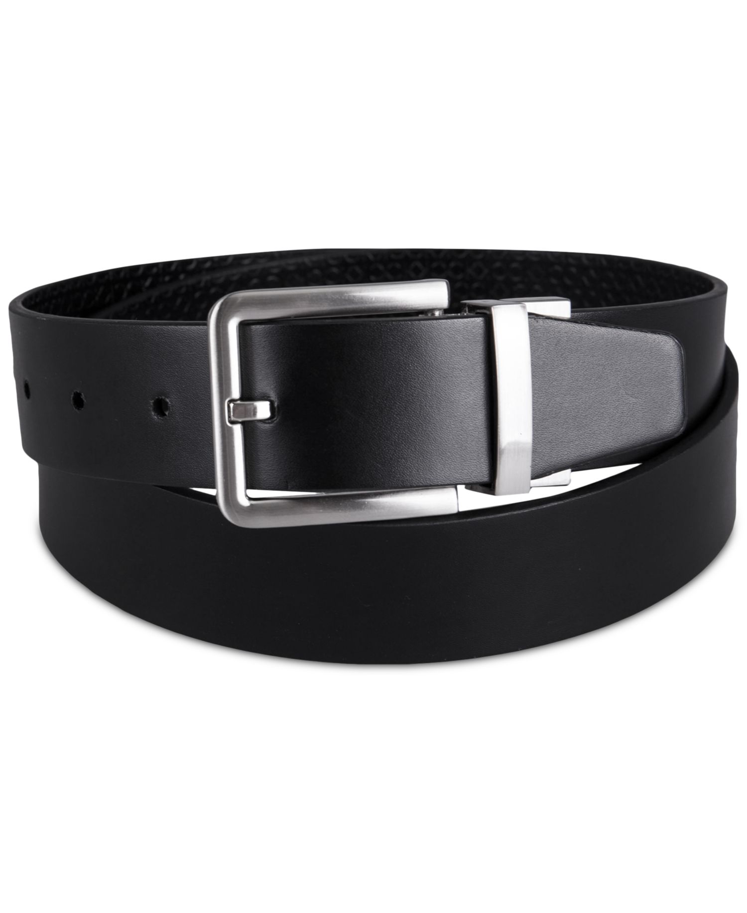35MM Men's Micro Logo Strap Reversible Casual Belt