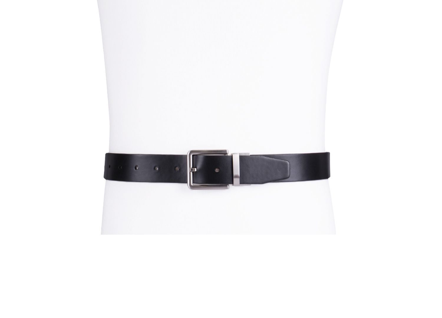 35MM Men's Micro Logo Strap Reversible Casual Belt