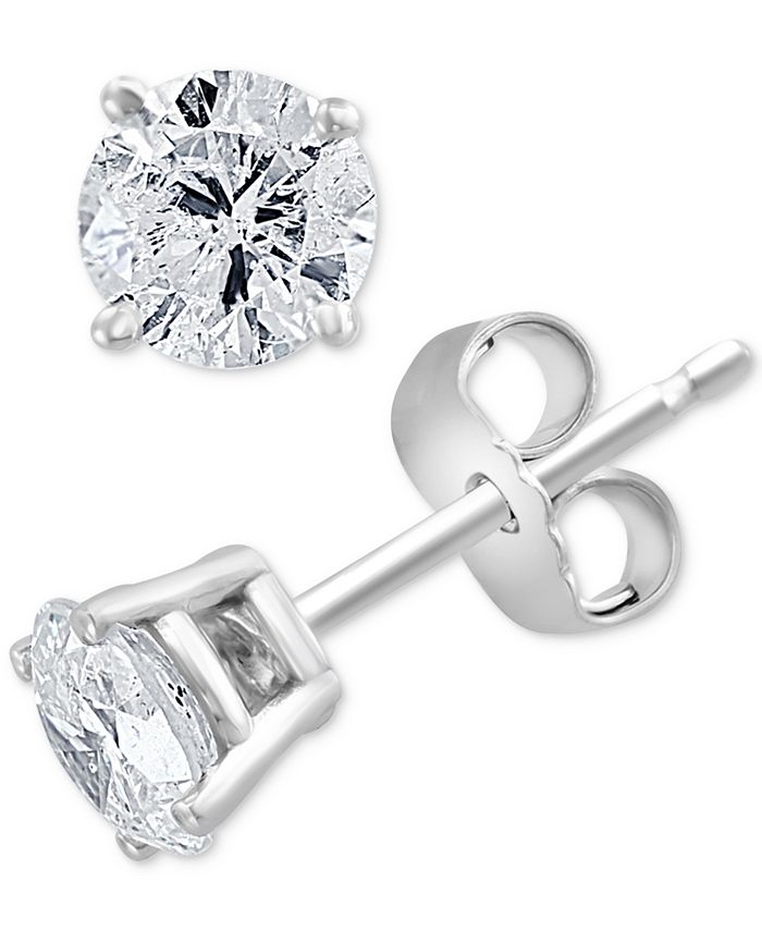 EFFY Collection EFFY® Diamond Stud Earrings (3/4 ct. t.w.) in 14k White ...