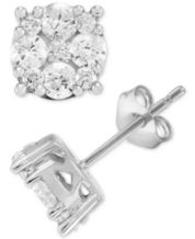 DRS 8-Pc. Set Earring Backs in White Plastic & 14k White Gold - Macy's