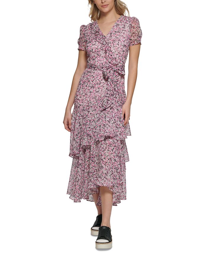 Karl Lagerfeld Paris Women's Ruffle Maxi Dress - Elegant Long Dress - View #5