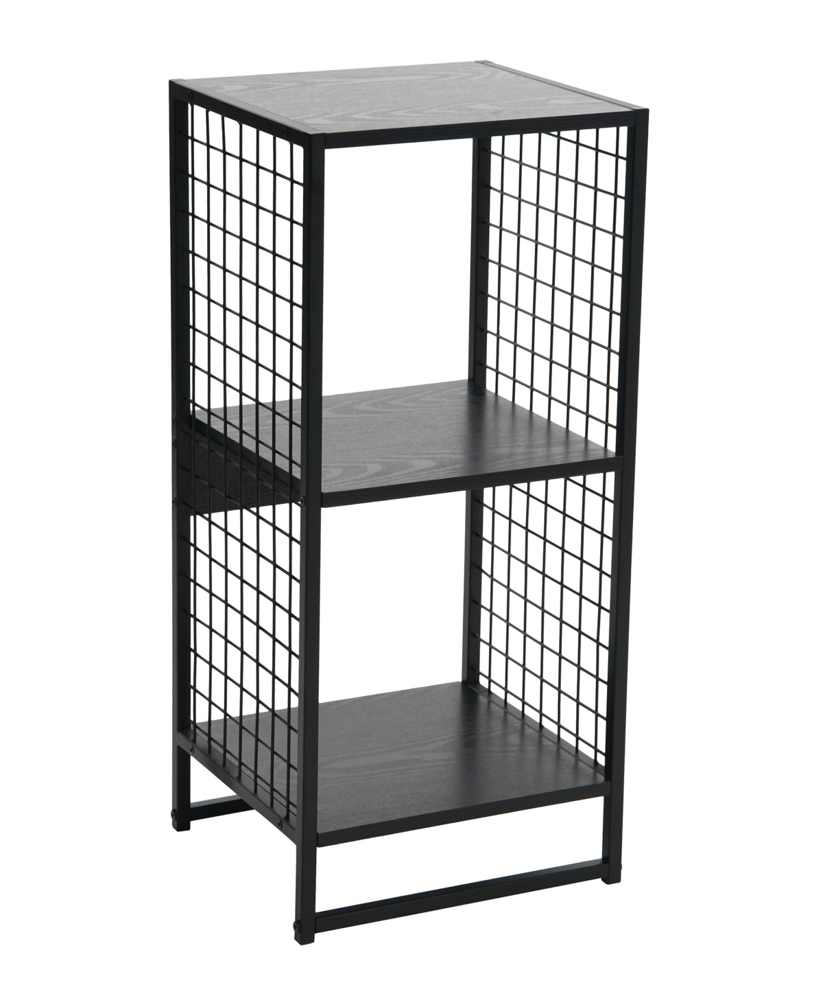 Household Essentials Cube Wall Shelves With 2 Cubes In Black