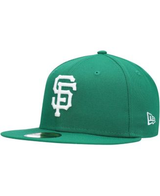 New Era Men's Green San Francisco Giants Logo White 59FIFTY Fitted Hat ...