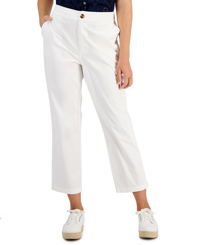 Style & Co Chino Ankle Pants, Created for Macy's & Reviews - Pants ...