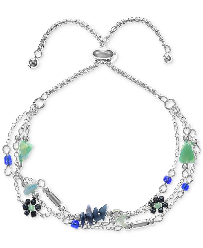 Style & Co MultiBead MultiStrand Slider Bracelet, Created for Macy's