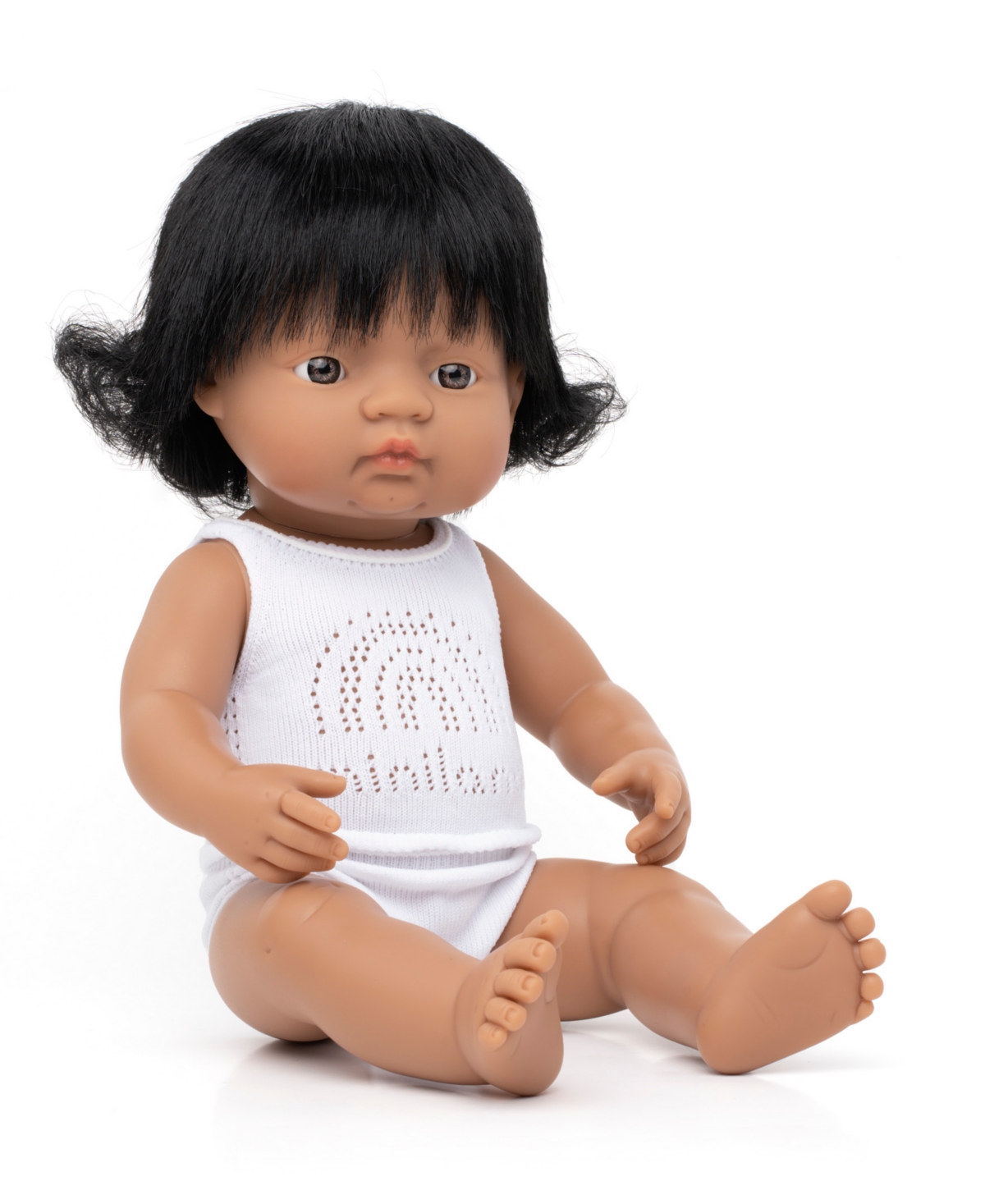 Miniland Kids' Baby Boy 15" Hispanic Doll With Hearing Aid In No Color