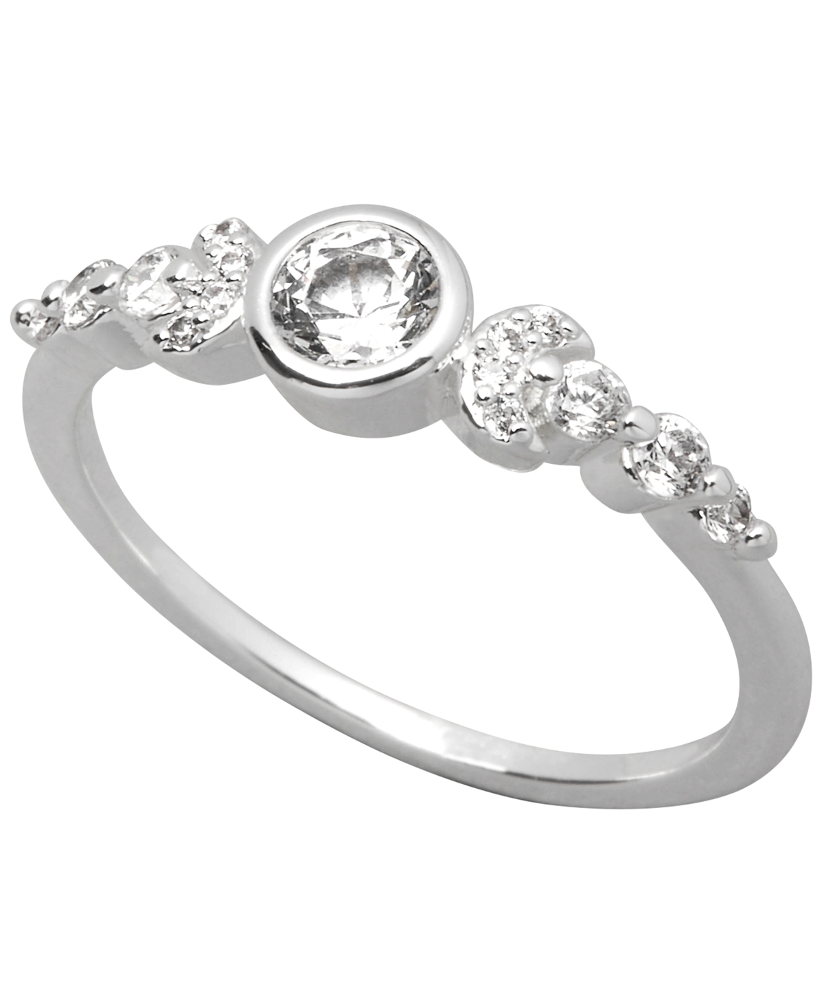 Women's Moon Phase Ring - Fine Silver Plated