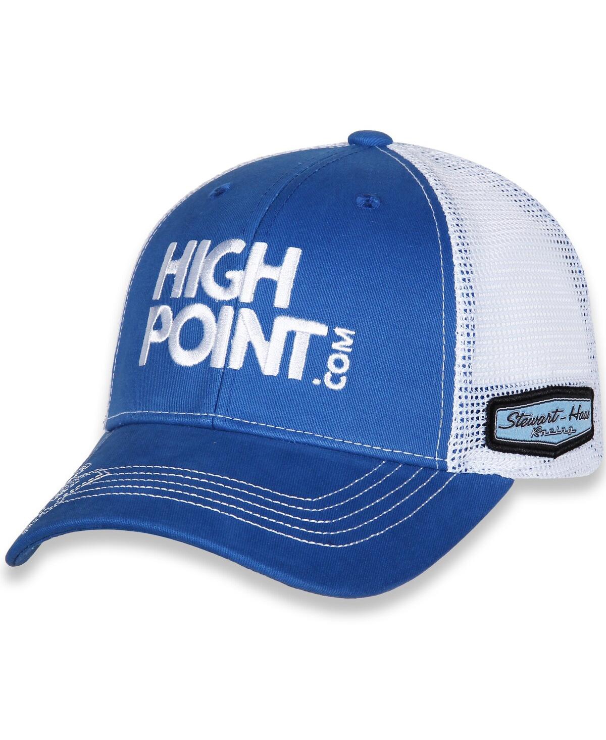 Stewart-haas Racing Team Collection Men's  Royal And White Chase Briscoe Highpoint.com Adjustable Hat In Royal,white