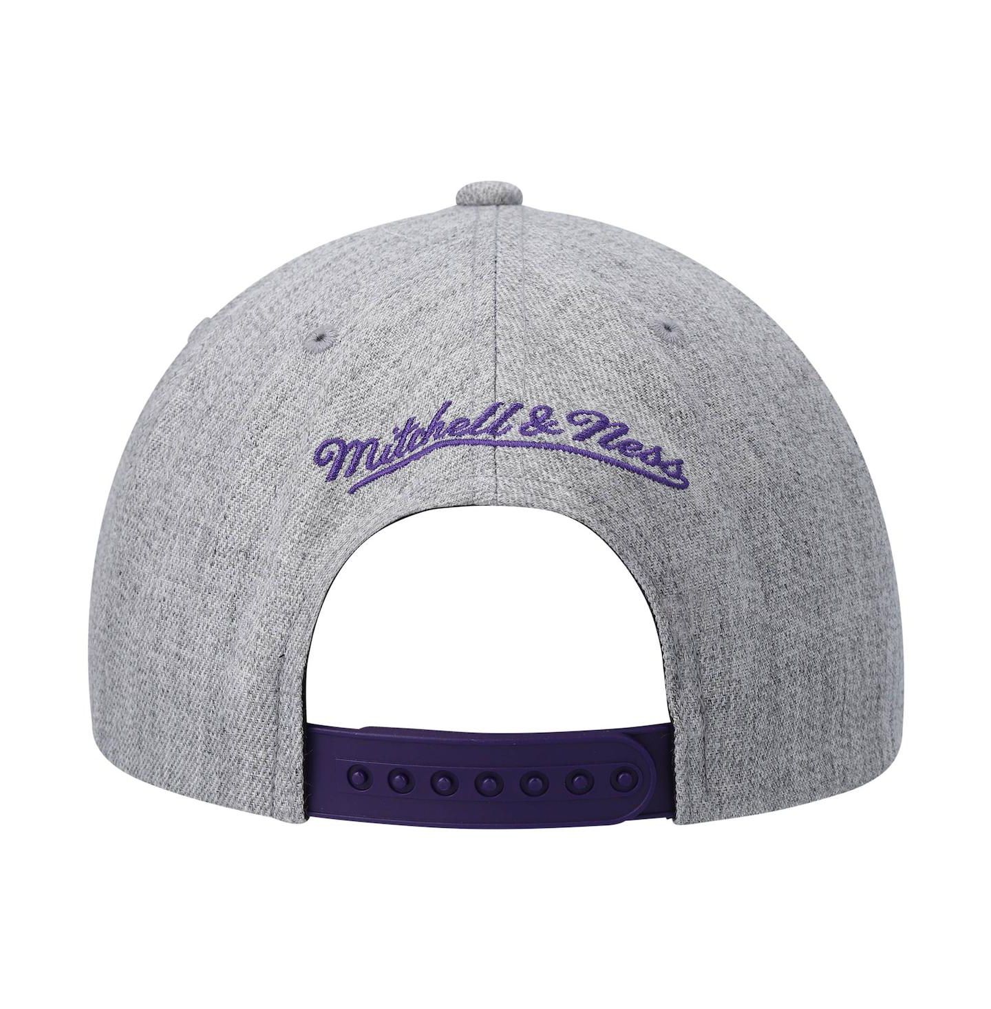 Мужская кепка Mitchell & Ness Heathered Gray Phoenix Suns 2.0 Snapback Hat — фото 5