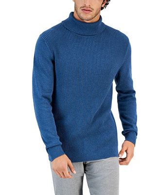 Club Room Men's Textured Cotton Turtleneck Sweater, Created for Macy's ...