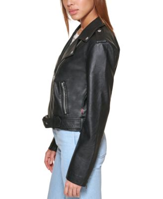 Levi's Women's Faux-Leather Moto Jacket 