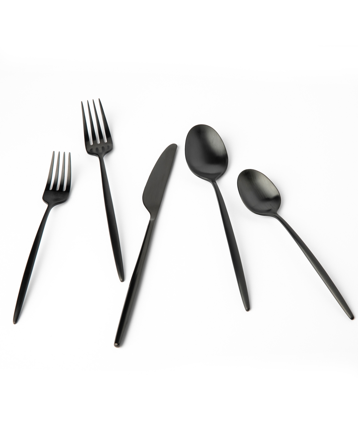 Cambridge Silversmiths GazeSatin 20-Piece Flatware Set, Service for 4 - Black
