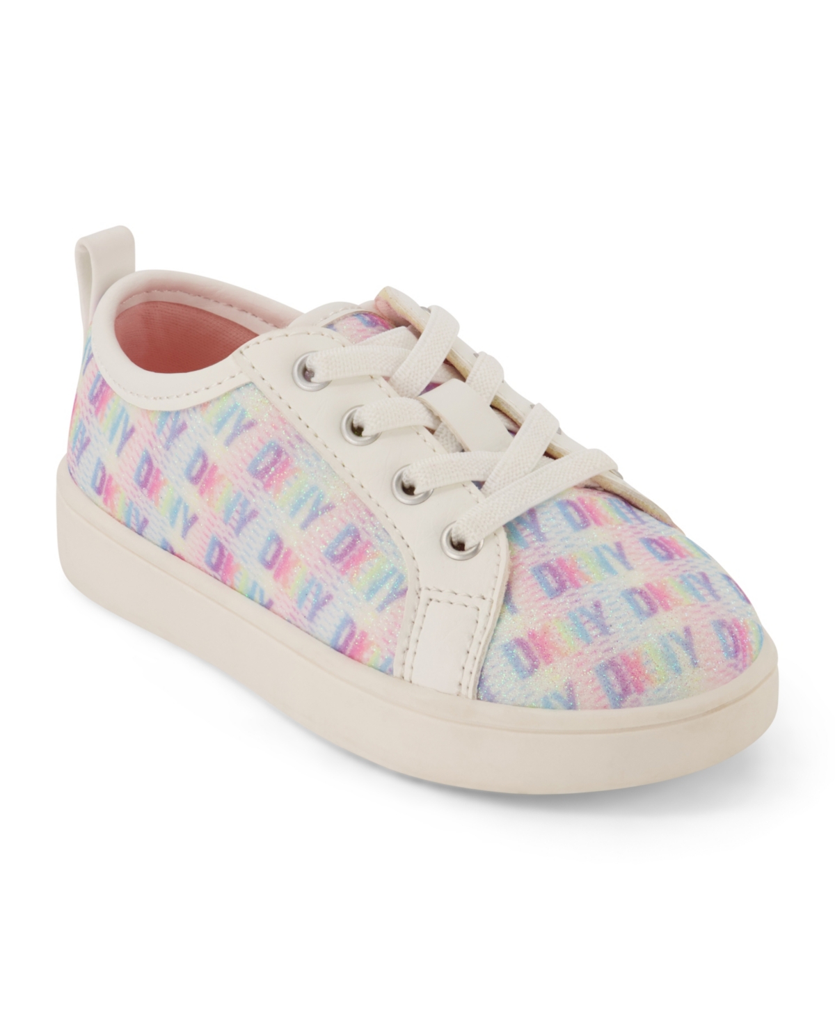 Dkny Toddler Girls Lace Up Sneakers In Multi Colored
