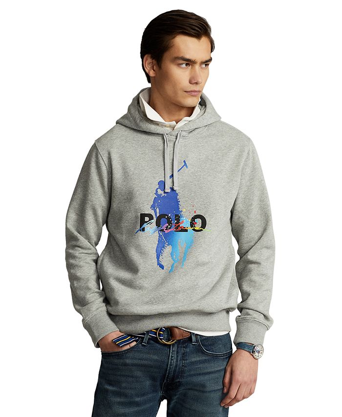 Polo Ralph Lauren Men's Big Pony Logo Fleece Hoodie & Reviews - Hoodies &  Sweatshirts - Men - Macy's