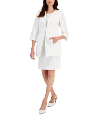 macys white suit womens