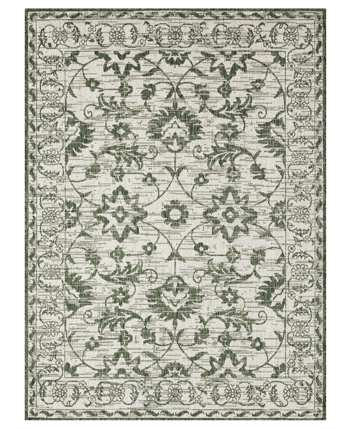 Nicole Miller Patio Country Ayala 5'2" X 7'2" Area Rug In Olive