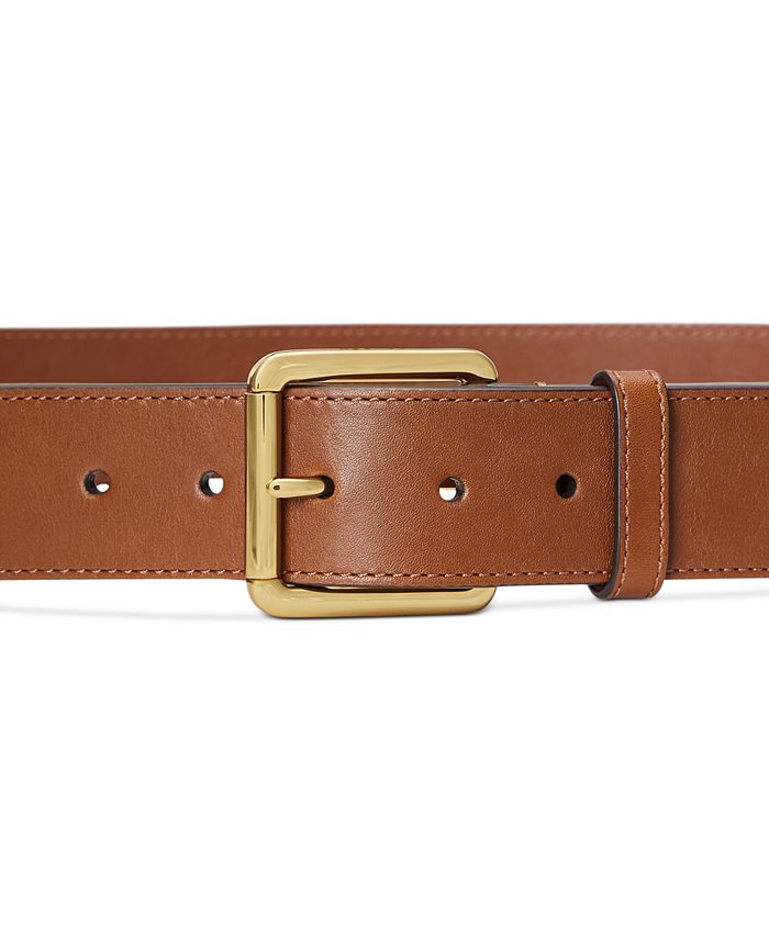 Ralph Lauren Collection Cheetah-Print Leather Belt - Brown