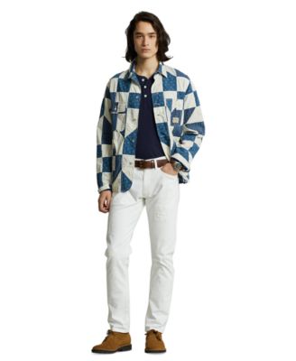 Polo Ralph Lauren Men's Patchwork Cotton-Linen Shirt Jacket