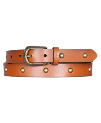 Women's Metal Stud Leather Pant Belt