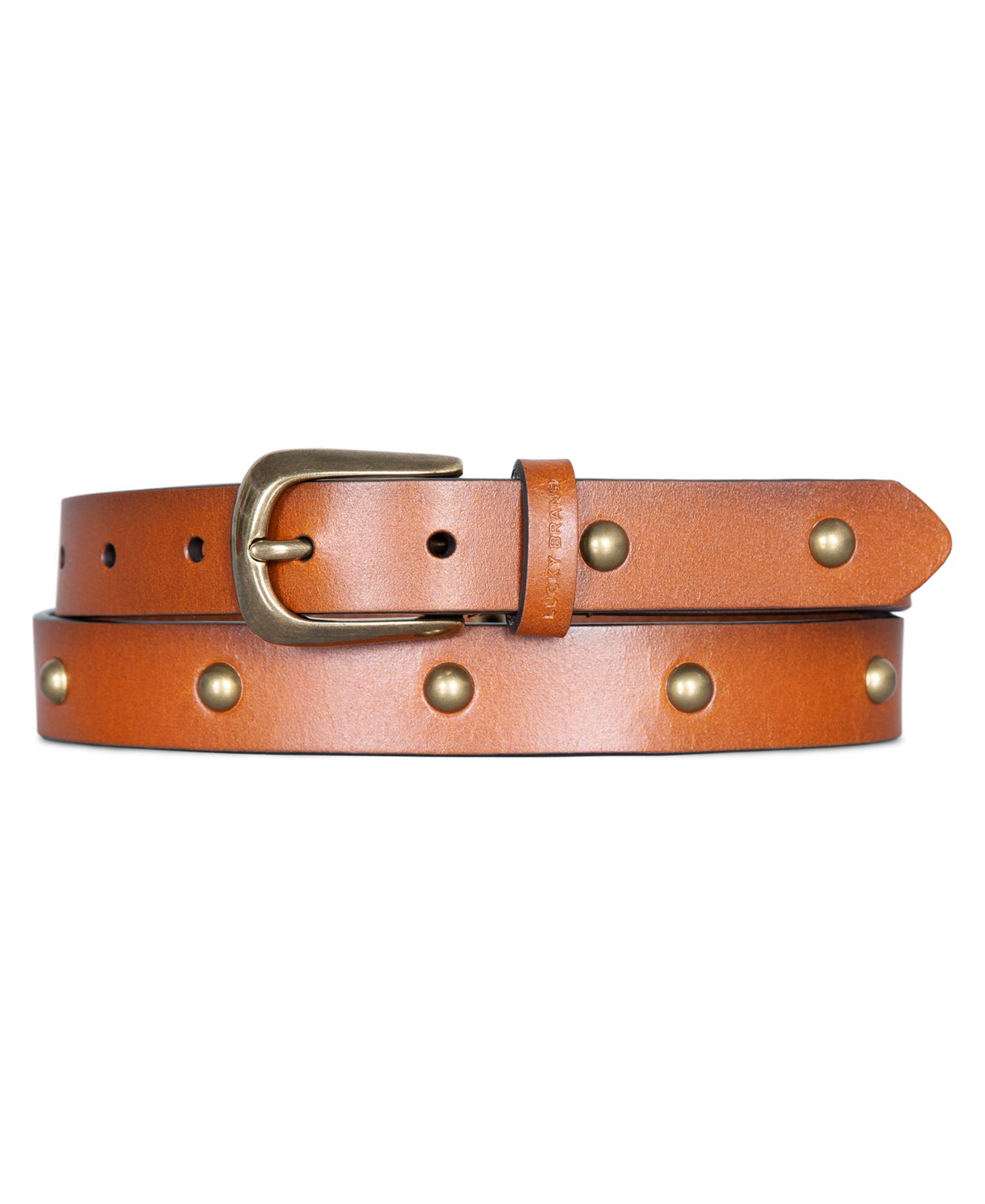 Women's Metal Stud Leather Pant Belt