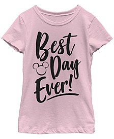Big Girls Disney Mickey Classic Best Day T-shirt
