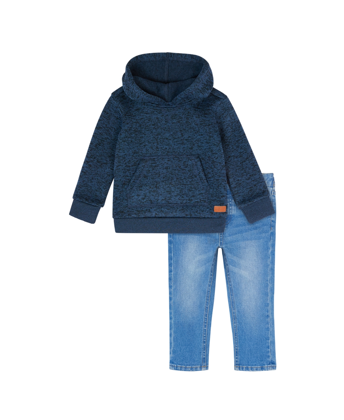 7 FOR ALL MANKIND TODDLER BOYS DENIM JEANS AND SWEATER, 2-PIECE SET