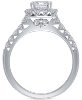 Diamond Halo Engagement Ring (1-3/4 ct. t.w.) in 14k White Gold