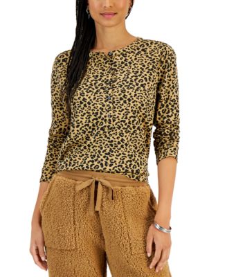 splendid leopard henley