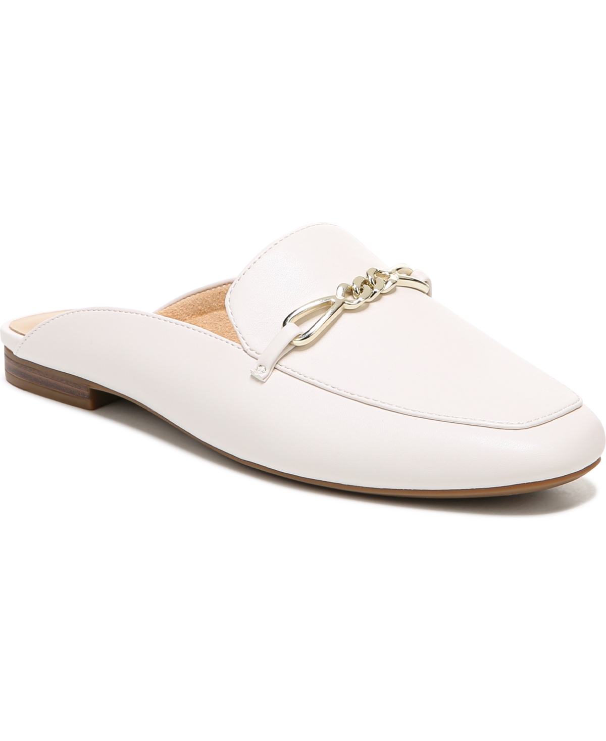 Shop Naturalizer Kayden-mule Mules In Satin Pearl Faux Leather
