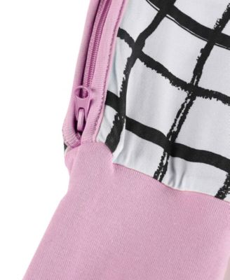 Baby Girls 2 Way Zippy Grid Coverall