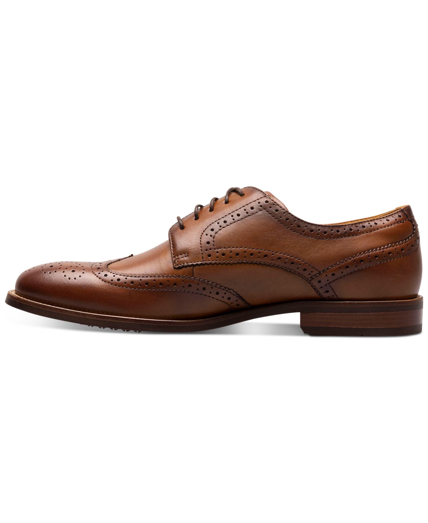 Мужские туфли Florsheim Ruvo Wingtip Oxford Dress Shoes, цвет: Чёрный — фото 10