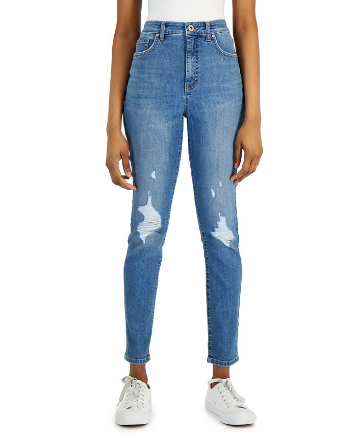 Style & Co Women's High Rise Skinny Ankle Jeans, Created for Macy's ...