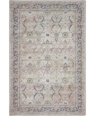 D Style Basilic Bas1 Area Rug In Charcoal