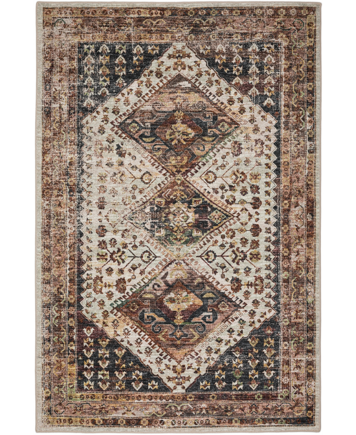D Style Jericho Jc9 3' X 5' Area Rug In Brown