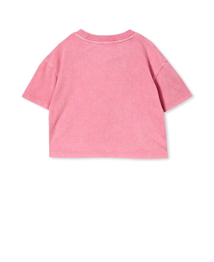 COTTON ON Little Girls The Crop Short Sleeves T-shirt & Reviews ...