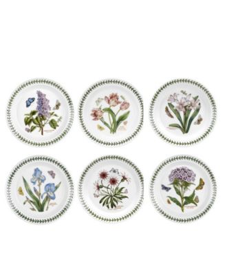 Botanic Garden Assorted Motifs Salad Plate, Set of 6 - Macy's