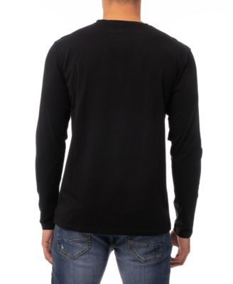 X RAY Men's Long Sleeve Henley T-Shirt