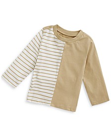 Baby Boys Colorblocked & Striped Cotton Shirt, Created for Macy's 