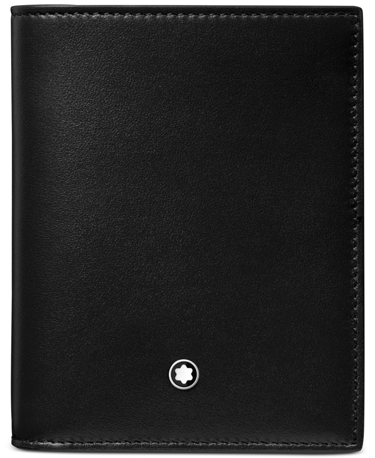 Shop Montblanc Meisterstuck 6 Card Compact Wallet In Black